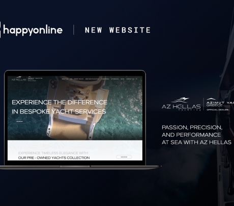 Η HappyOnline δημιούργησε το νέο website της AZ Yachting Hellas